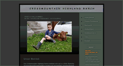 Desktop Screenshot of crossmountain-highland-ranch.at