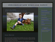 Tablet Screenshot of crossmountain-highland-ranch.at